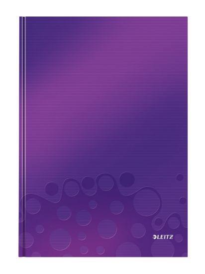 Poza cu CAIET BIROU A4 ARITMETICA MOV COPERTA CARTON WOW LEITZ