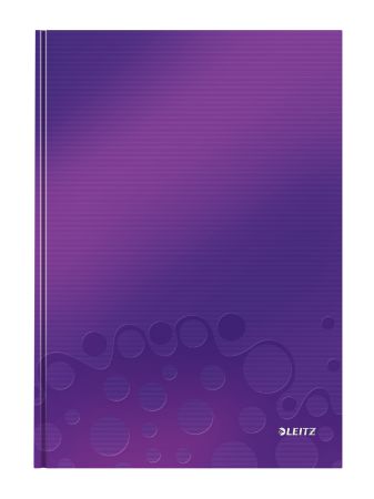 Poza cu CAIET BIROU A4 DICTANDO MOV COPERTA CARTON WOW LEITZ