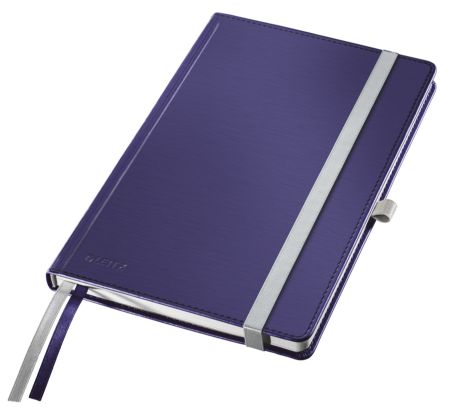 Poza cu CAIET BIROU A5 DICTANDO ALBASTRU-VIOLET COPERTA CARTON STYLE LEITZ