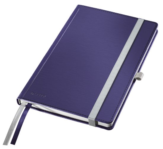 Poza cu CAIET BIROU A5 DICTANDO ALBASTRU-VIOLET COPERTA CARTON STYLE LEITZ