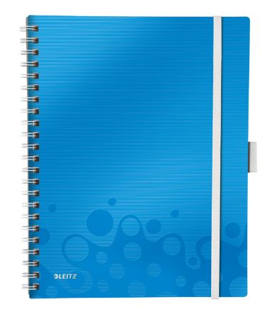 Poza cu CAIET BIROU SPIRA A4 ARITMETICA ALBASTRU COPERTA PP BE MOBILE WOW LEITZ