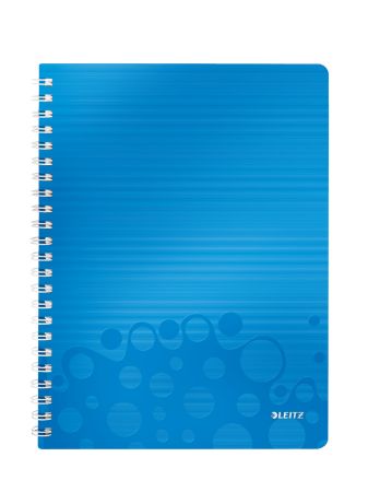 Poza cu CAIET BIROU SPIRA A4 ARITMETICA ALBASTRU COPERTA PP WOW LEITZ