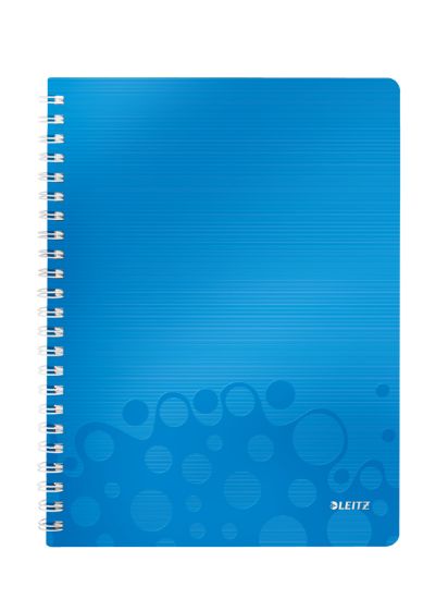 Poza cu CAIET BIROU SPIRA A4 ARITMETICA ALBASTRU COPERTA PP WOW LEITZ