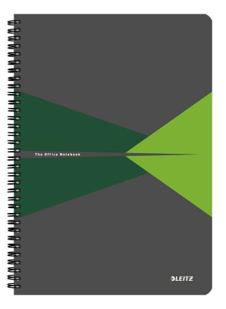 Poza cu CAIET BIROU SPIRA A4 ARITMETICA VERDE OFFICE LEITZ