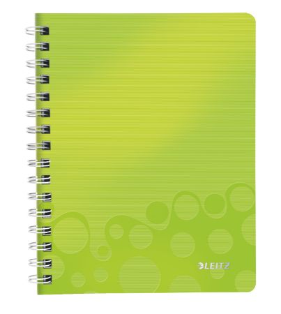Poza cu CAIET BIROU SPIRA A5 AR VERDE METALIZAT WOW LEITZ