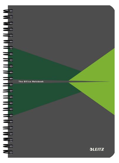 Poza cu CAIET BIROU SPIRA A5 ARITMETICA VERDE COPERTA PP OFFICE LEITZ