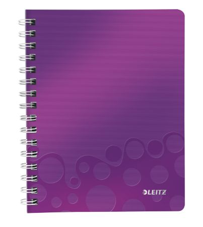 Poza cu CAIET BIROU SPIRA A5 DICTANDO MOV COPERTA PP WOW LEITZ