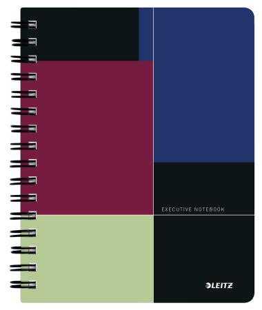 Poza cu CAIET BIROU SPIRA A5 DICTANDO NEGRU-VIOLET EXECUTIVE LEITZ