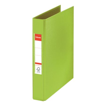Poza cu CAIET MECANIC A5 2 INELE 25MM/42MM VERDE STANDARD ESSELTE