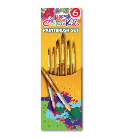 Poza cu PENSULE 6/SET VARF ASCUTIT NR. 2/4/6/8/10/12 COLOUR KIDS PIGNA
