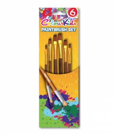 Poza cu PENSULE 6/SET VARF TESIT NR. 2/4/6/8/10/12 COLOUR KIDS PIGNA