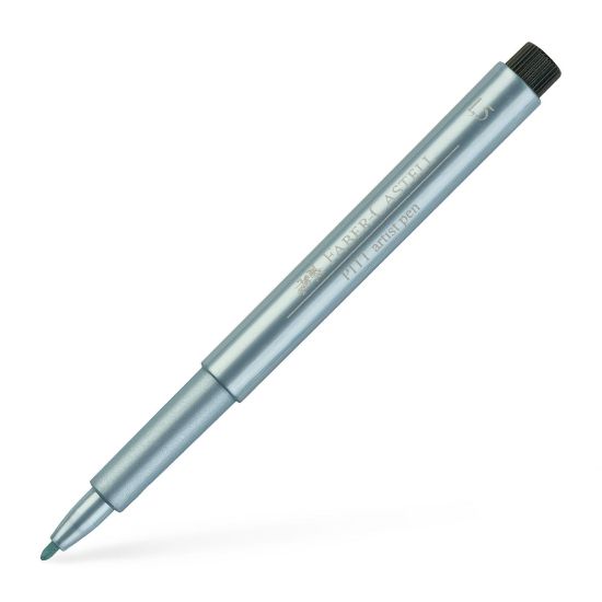 Poza cu PITT ARTIST PEN ALBASTRU METALIZAT FABER-CASTELL