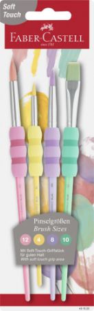 Poza cu SET 4 PENSULE SOFT TOUCH PASTEL FABER-CASTELL