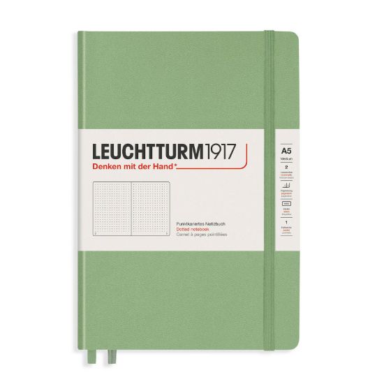 Poza cu CAIET A5 PUNCTAT COPERTA RIGIDA VERNIL PASTEL LEUCHTTURM