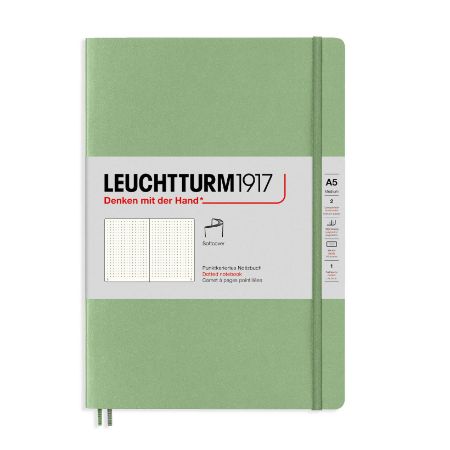 Poza cu CAIET A5 PUNCTAT COPERTA FLEXIBILA VERNIL PASTEL LEUCHTTURM