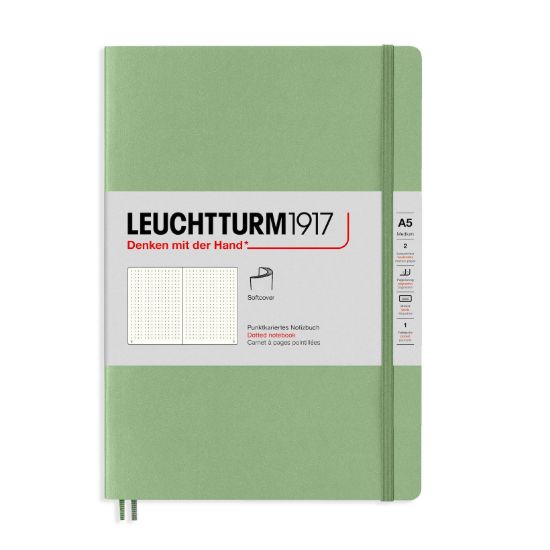 Poza cu CAIET A5 PUNCTAT COPERTA FLEXIBILA VERNIL PASTEL LEUCHTTURM