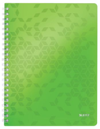 Poza cu CAIET BIROU SPIRA A4 ARITMETICA VERDE COPERTA PP WOW LEITZ