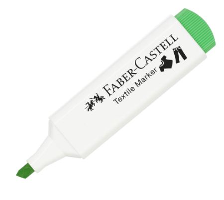 Poza cu MARKER TEXTIL VERDE NEON FABER-CASTELL