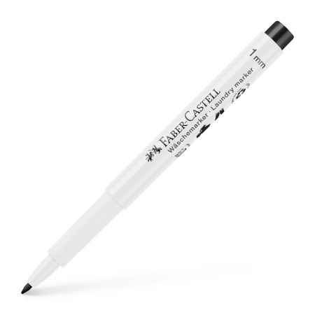 Poza cu MARKER TEXTIL SLIM VARF ROTUND NEGRU FABER-CASTELL
