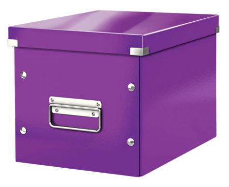 Poza cu CUTIE CLICK&STORE MEDIE CUB MOV LEITZ