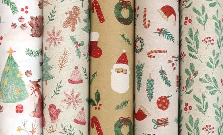 Poza cu HARTIE AMBALAJ ROLA 70CM X 2M CHRISTMAS TOWN ROTOLUX
