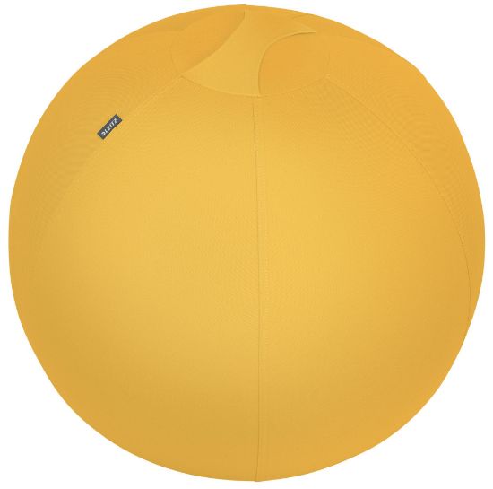 Poza cu MINGE ERGONOMICA PT SEZUT SAU FITNESS GALBEN CHIHLIMBAR LEITZ