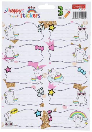 Poza cu ETICHETE SCOLARE 30/SET PISICI TLS-732 TANEX