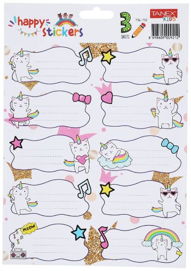 Poza cu ETICHETE SCOLARE 30/SET PISICI TLS-732 TANEX