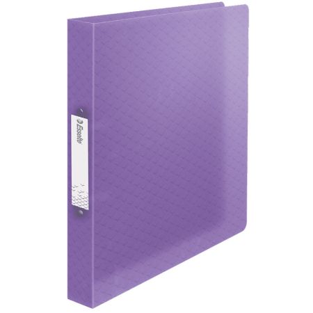 Poza cu CAIET MECANIC A4 2 INELE 25MM/32MM COPERTA FLEXIBILA LAVANDA COLOUR'BREEZE ESSELTE