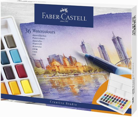 Poza cu ACUARELE 36 CULORI CREATIVE STUDIO FABER-CASTELL
