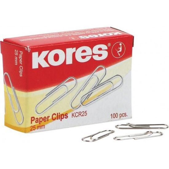 Poza cu AGRAFE METAL 25MM 100/CUTIE KORES