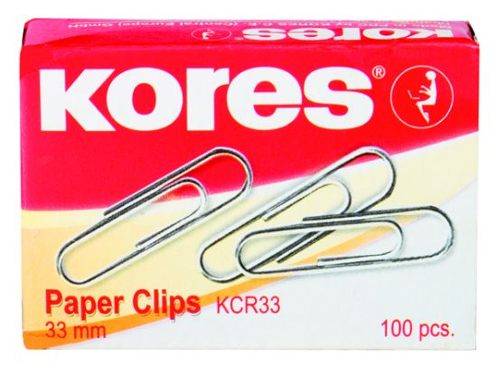 Poza cu AGRAFE METAL 33MM 100/CUTIE KORES