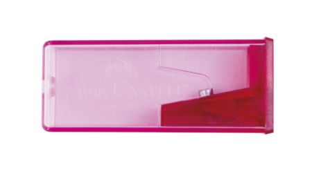 Poza cu ASCUTITOARE PLASTIC CU CONTAINER CULORI FLUORESCENTE FABER-CASTE