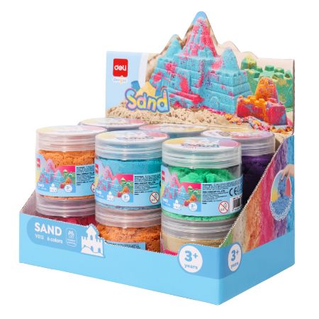 Poza cu NISIP KINETIC BORCAN 150G DIVERSE CULORI DELI