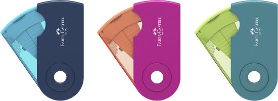 Poza cu ASCUTITOARE PLASTIC DUBLA SLEEVE TREND 2019 FABER-CASTELL