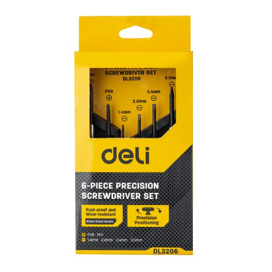 Poza cu SET 6 SURUBELNITE PRECIZIE METALICE CUT PLASTIC  DELI