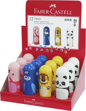 Poza cu ASCUTITOARE SIMPLA CU RADIERA ANIMALE FABER-CASTELL