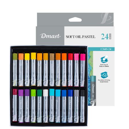 Poza cu CREIOANE ULEI PASTEL PROFESIONALE 24 CULORI DMAST BY PEBEO