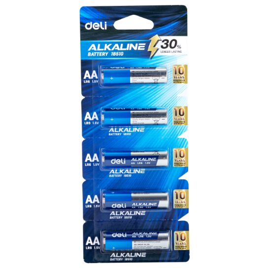 Poza cu BATERII R6(AA) ALCALINE BLISTER 1 BUC DELI