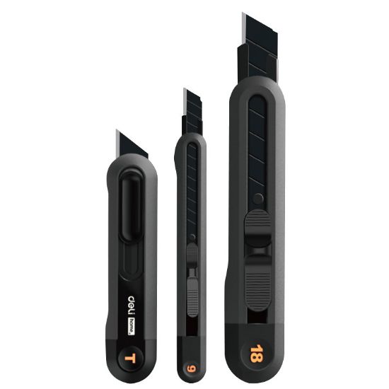 Poza cu SET 3 CUTTERE NEGRE HOME SERIES DELI