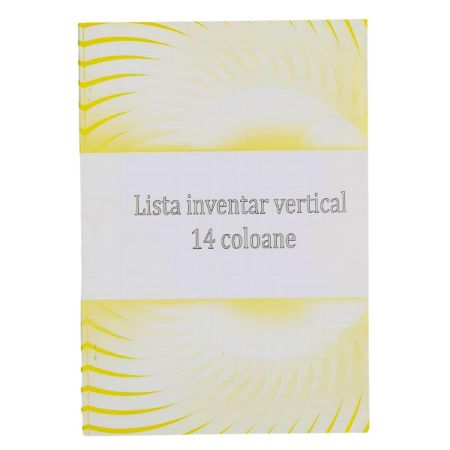 Poza cu LISTA INVENTAR 14 COLOANE VERTICALA