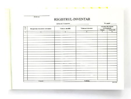 Poza cu REGISTRU INVENTAR ORIZONTAL 31 DECEMBRIE