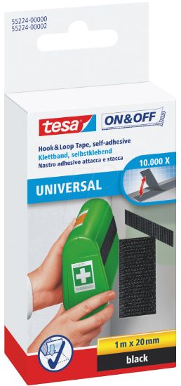 Poza cu BANDA ADEZIVA CU ARICI NEAGRA 1M*20MM TESA