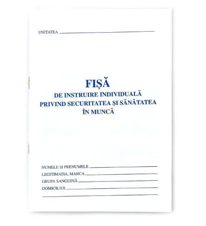 Poza cu FISA INDIVIDUALA PROTECTIA MUNCII (SSM)