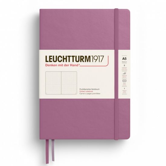 Poza cu CAIET A5 PUNCTAT COPERTA RIGIDA DUSTY ROSE LEUCHTTURM