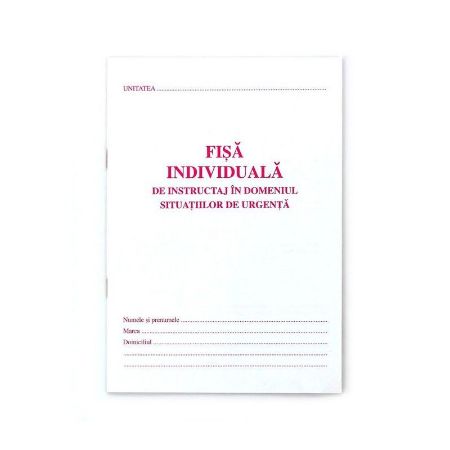 Poza cu FISA INDIVIDUALA PSI (ISU)