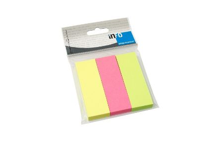 Poza cu NOTES ADEZIV 3*25*75MM ASORTAT 100 FILE/CUL GLOBAL NOTES