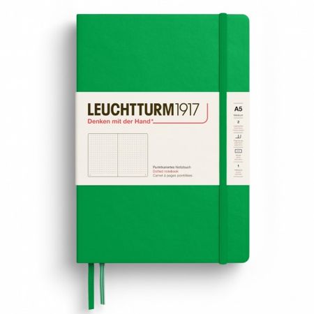 Poza cu CAIET A5 PUNCTAT COPERTA RIGIDA VERDE PRIMAVARATIC LEUCHTTURM