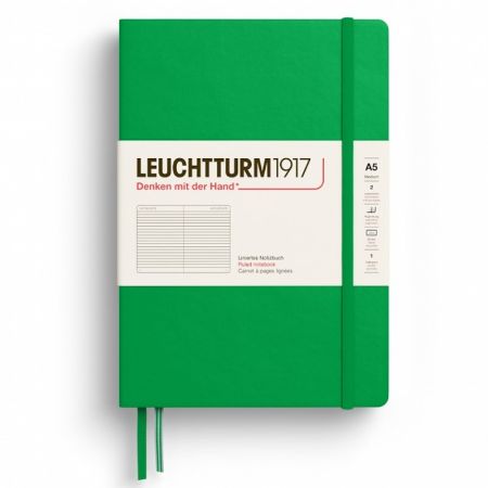 Poza cu CAIET A5 DICTANDO COPERTA RIGIDA VERDE PRIMAVARATIC LEUCHTTURM
