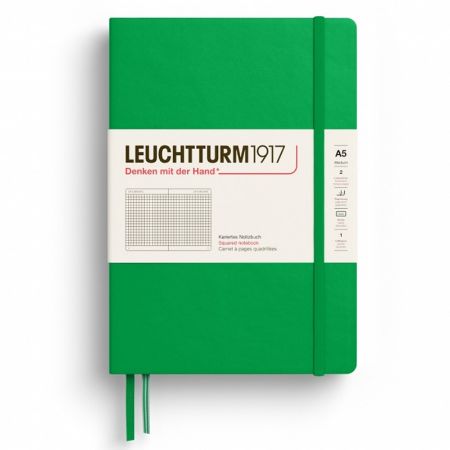 Poza cu CAIET A5 ARITMETICA COPERTA RIGIDA VERDE PRIMAVARATIC LEUCHTTURM